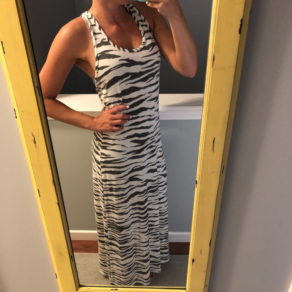 Zebra maxi dress